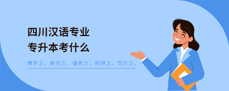 四川漢語專業專升本考什么