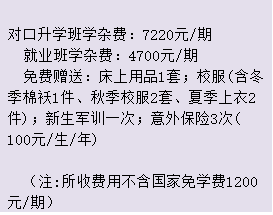 岳陽市中岳經貿職業技術學校學費