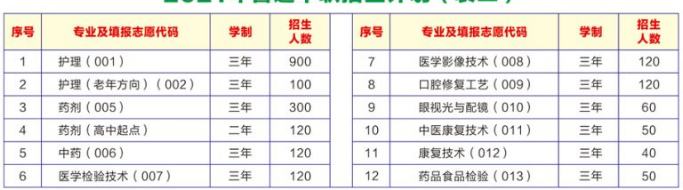 廣東省湛江衛生學校專業
