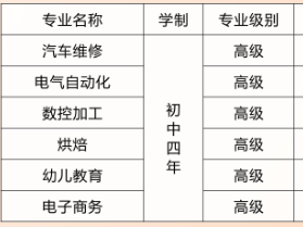 河南經濟貿易技師學院專業