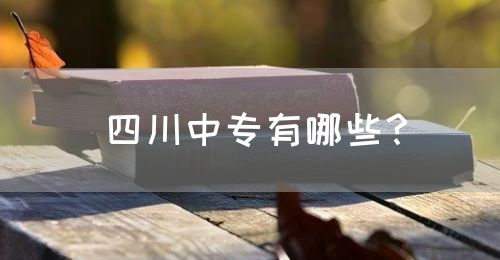四川中專有哪些？(圖1)