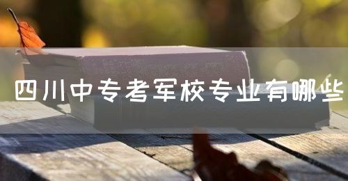 四川中?？架娦I有哪些？(圖1)