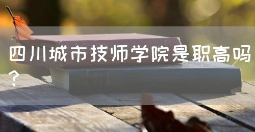 四川城市技師學院是職高嗎？(圖1)