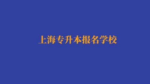 上海專升本報名經濟與金融專業有哪些學校？