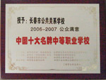 長春市公共關系學?！W校榮譽