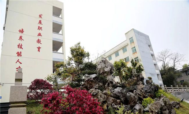 浦城職業技術學校假山