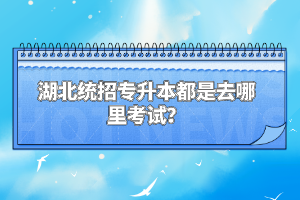 湖北統招專升本都是去哪里考試？