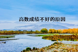高數成績不好的原因
