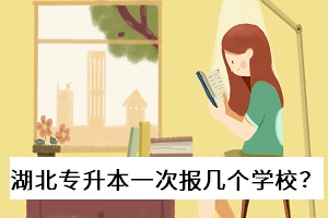 湖北專升本一次報幾個學校？